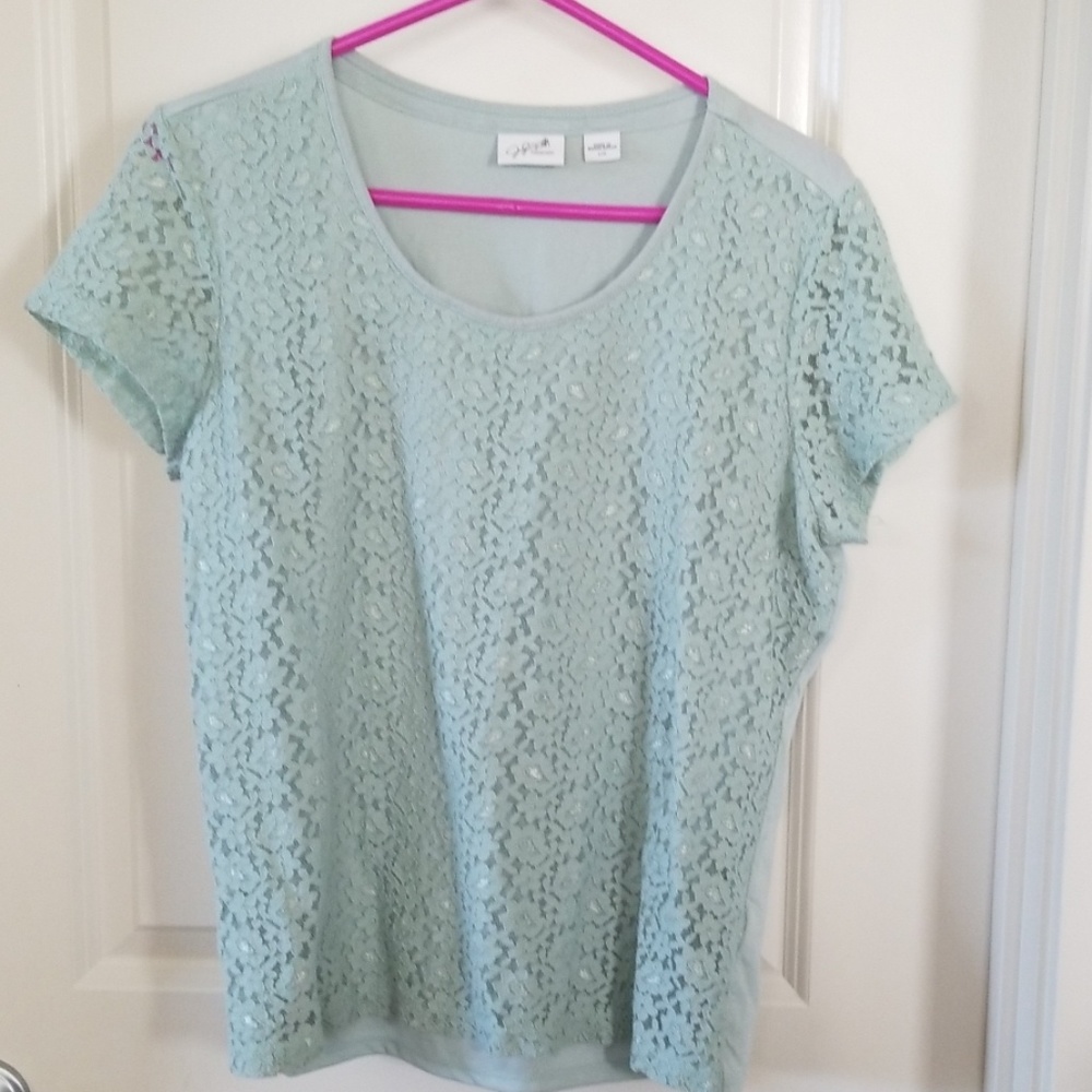 Mint summer blouse.